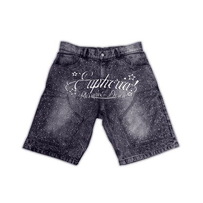 Pleasure & Desire® 1 of 1 Diamond Jorts - Gray